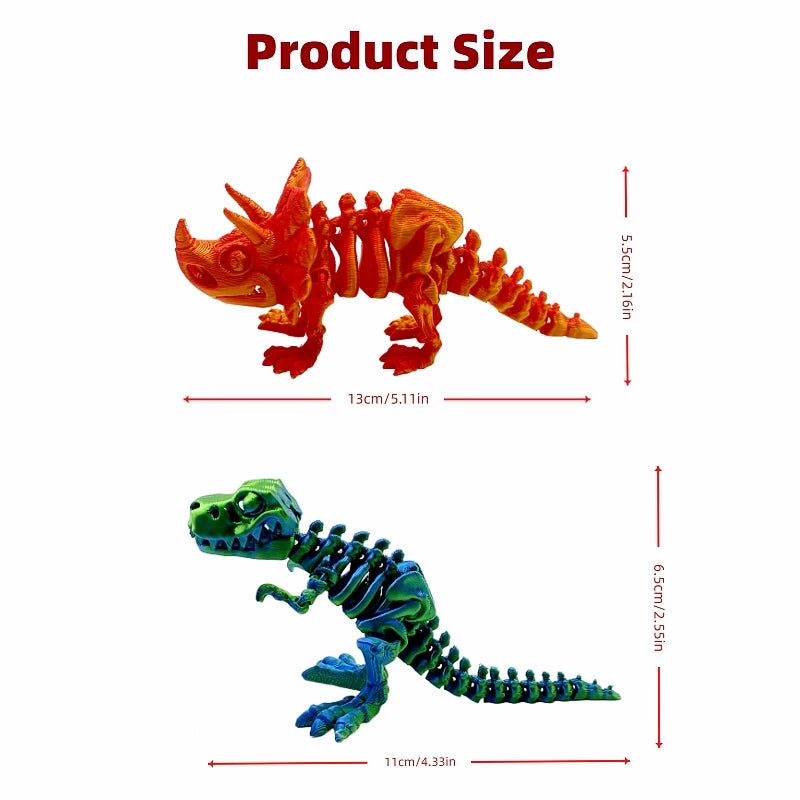3D Printed Dinosaur 5-Piece Set,