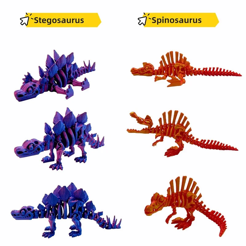 3D Printed Dinosaur 5-Piece Set,
