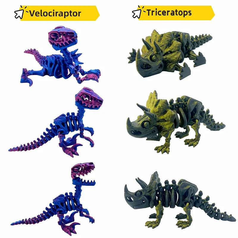 3D Printed Dinosaur 5-Piece Set,