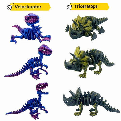 3D Printed Dinosaur 5-Piece Set,