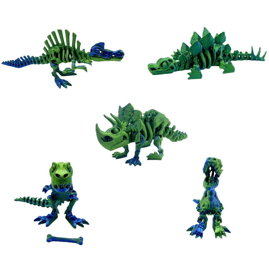 3D Printed Dinosaur 5-Piece Set,
