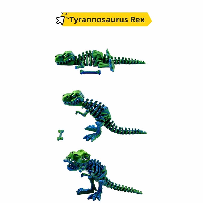 3D Printed Dinosaur 5-Piece Set,